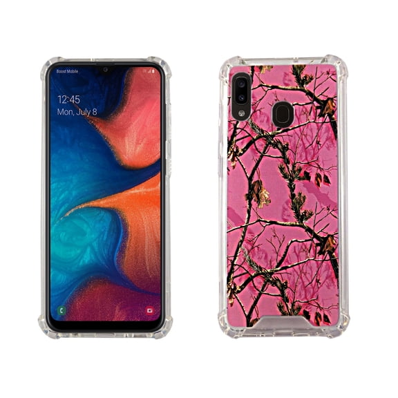Camo Mozy Case for Samsung Galaxy A20 / A30 6.4'' 4 Cushion Corners TPU Bumper + Hard Acrylic Back Shockproof Scratch-Resistant Cover for Girls Women Teen