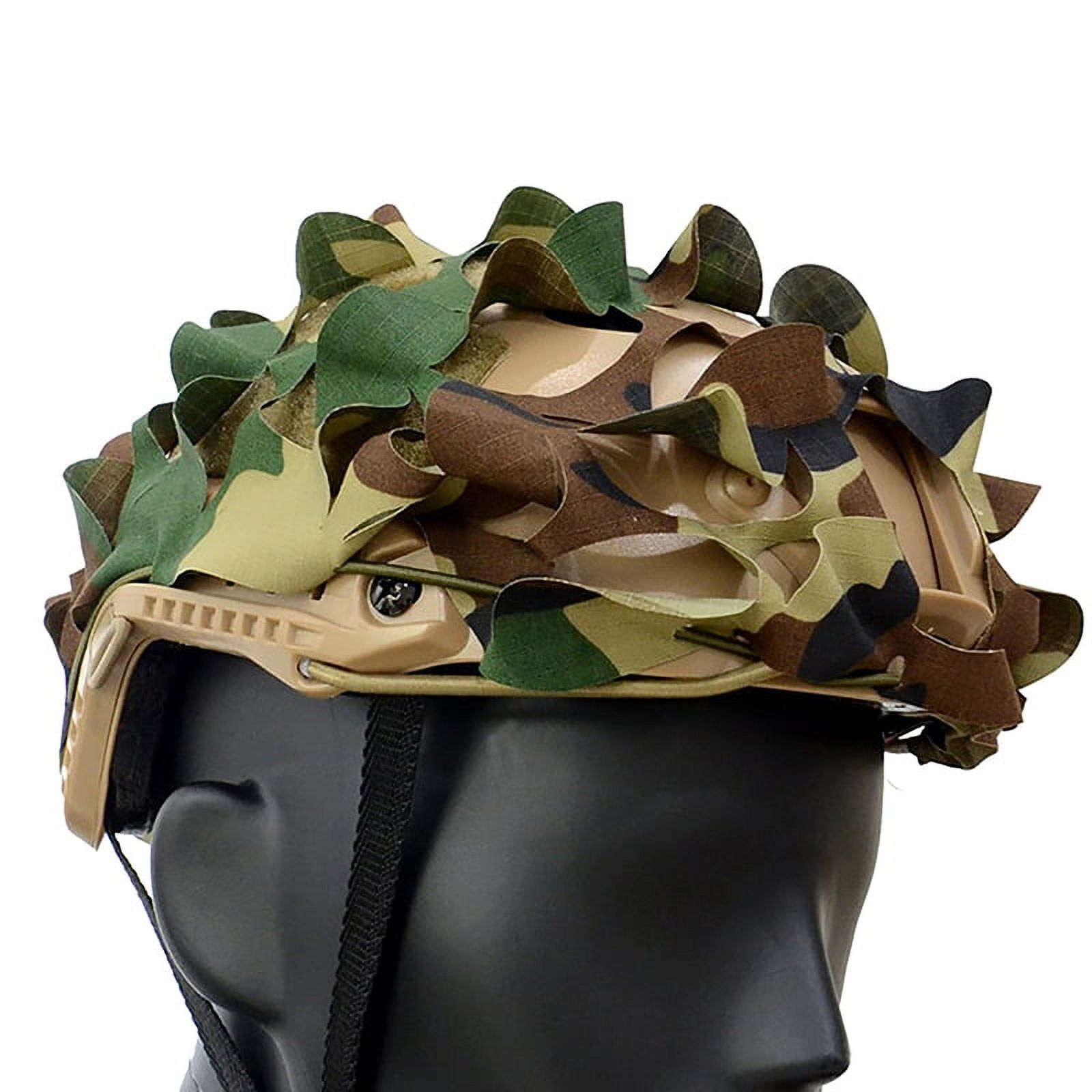 Camo Net Airsoft Helmet Cover Nylon Drawstring Helmet Scrim Hunting