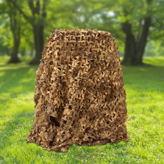 Camo Netting, Camouflage Net Blinds Great for Sunshade Camping Shooting Hunting etc(Brown)