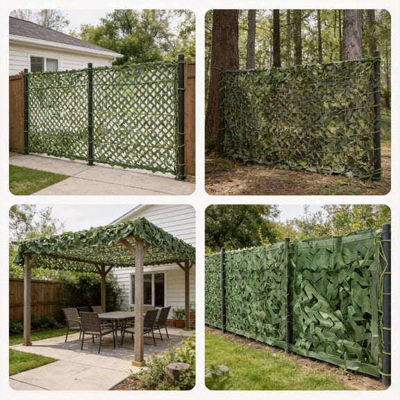 Camo Netting, Camouflage Net Blinds Great for Sunshade Camping Shooting Hunting