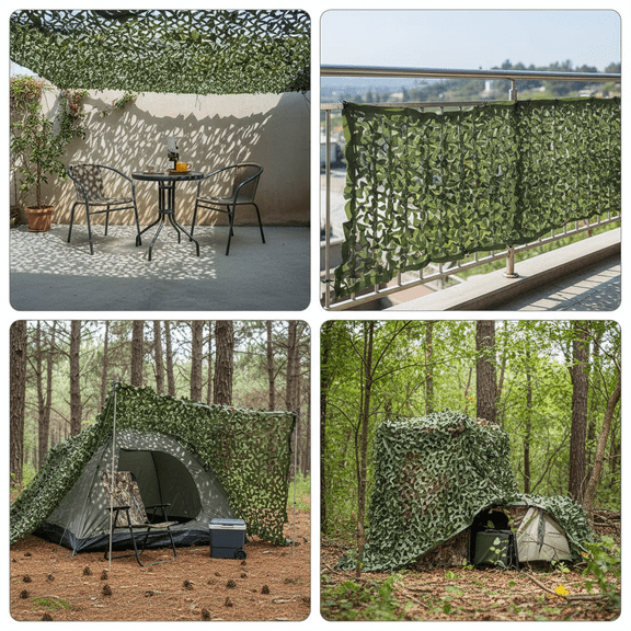 Camo Netting, Camouflage Net Blinds Great for Sunshade Camping Shooting Hunting