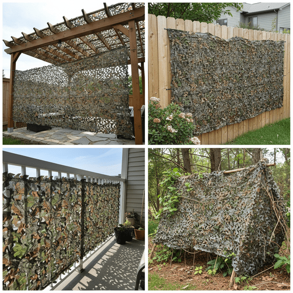 Camo Netting, Camouflage Net Blinds Great for Sunshade Camping Shooting Hunting