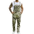 thumbnail image 1 of Camo Overalls for Men Work Utility Coveralls Bibs Romper Jumpsuit with Zipper Fly(Beige Camouflage,3XL), 1 of 8