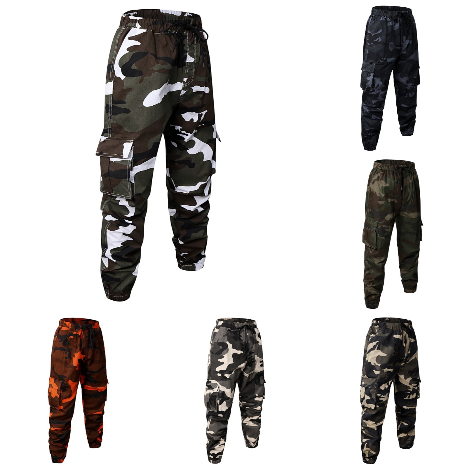 slim fit very camo trousers
