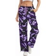 thumbnail image 1 of Camo Pants Women High Waisted Wide Leg Casual Camoflage Cargo Pants Baggy Elastic Waist Straight Jeans Trousers, 1 of 10
