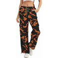 thumbnail image 1 of Camo Pants Women High Waisted Wide Leg Casual Camoflage Cargo Pants Baggy Elastic Waist Straight Jeans Trousers, 1 of 10