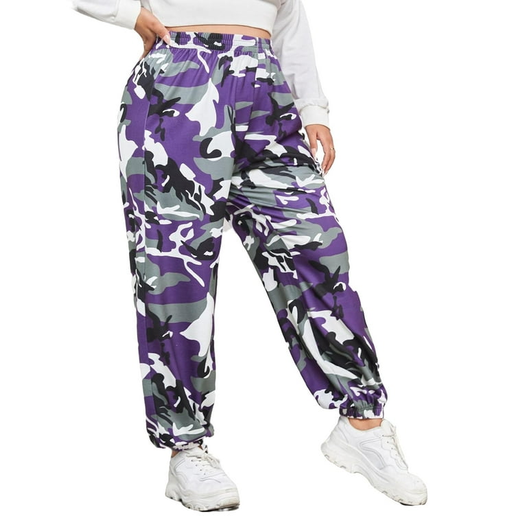 Plus size camo sweatpants 2025