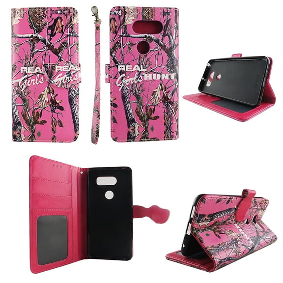 Camo RGH2 Wallet Folio Case for LG V30 Fashion Flip PU Leather Cover Card Cash Slots & Stand