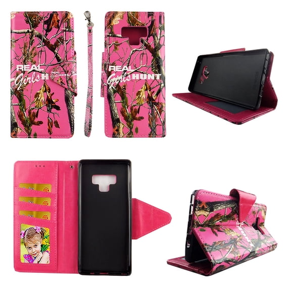 Camo RGHT Wallet Case for Samsung Galaxy Note 9 Folio Standing Cover Card Slot Money Pocket Magnetic Closure Fashion Flip Pu Leather