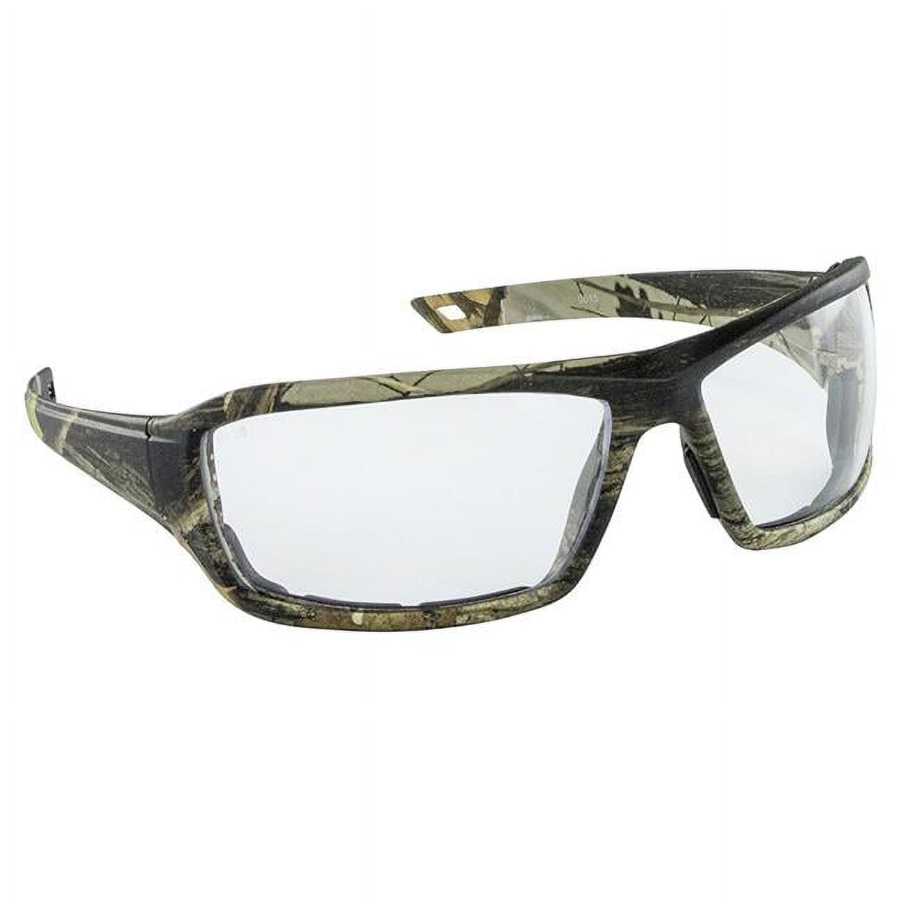 Camo Safety Glasses with Clear Lens, Dry Forest