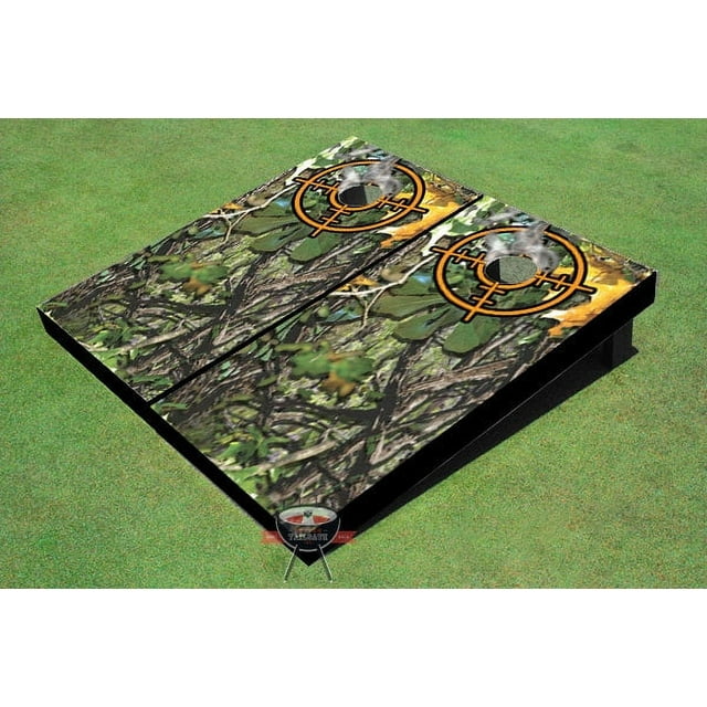 Camo Scope Theme Cornhole Boards