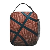 Basketball Lunch Box Boys Girls ,Sport Insulated LunchBag,Green Lunch Boxes Waterproof LunchBox Cooler Tote Bag for Work, Picnic