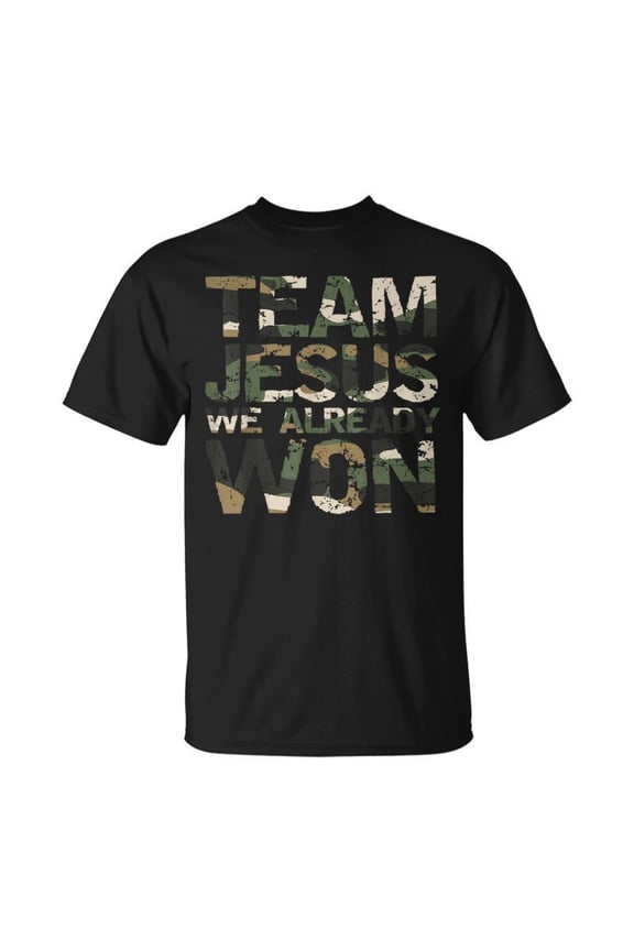 Camo Style Matching Christian For Team Jesus We T-Shirt