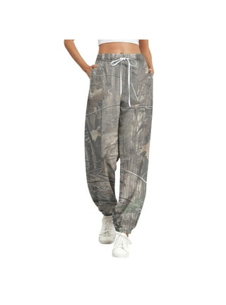 Womens grey camo joggers sale