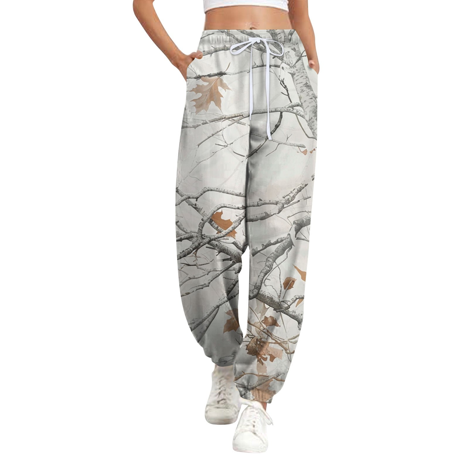 LARTIGENT☆L10 CAMO RIBBON JOGGER PANTS Camo-Sweatpants-Women-