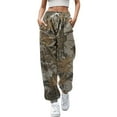 thumbnail image 1 of Camo Sweatpants Women Lightweight Relaxed Fit Casual Drawstring Pants with Pockets Athleisure Women Pants, 1 of 4
