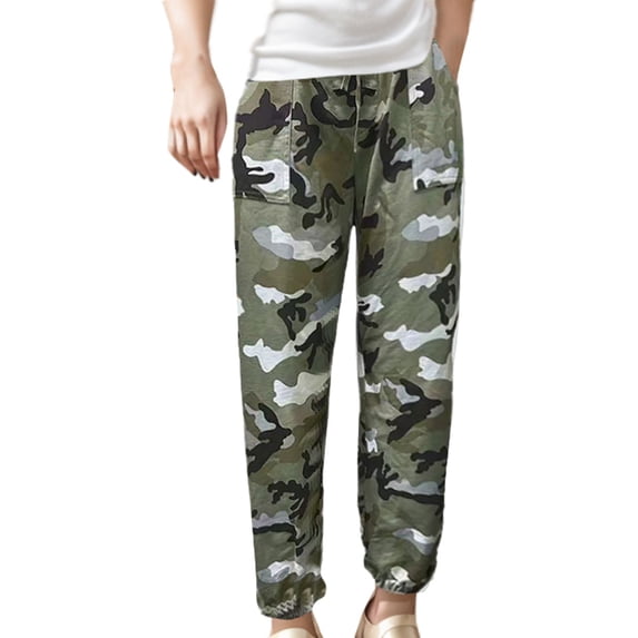 Camo Sweatpants Women with Pockets Lightweight Relaxed Fit Drawstring Pants Streetwear Women Pants