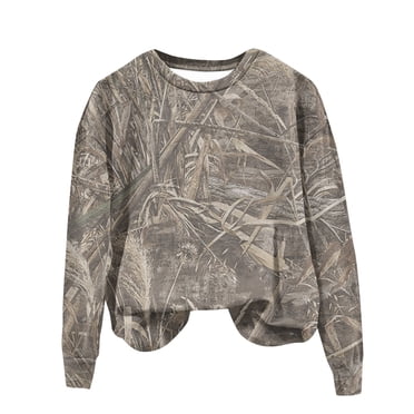 Casual Crewneck Tie Dye Sweatshirt Striped Printed Loose Soft Long Sleeve Pullover Tops Shirts