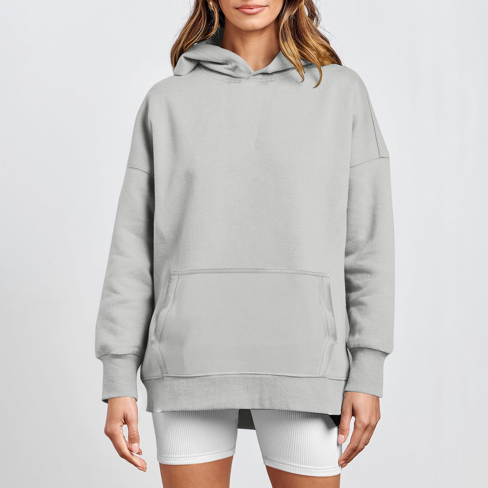Womens Oversized XXL Grey Sweatshirt Womens For Casual Spring And Autumn  Wear From Freea, $42.31