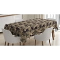 thumbnail image 1 of Ambesonne Camo Tablecloth Rectangular Table Cover, Earth Tones Camouflage, 60"x90", Taupe Dark Tan, 1 of 4
