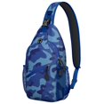 thumbnail image 1 of Camo Tactical Sling Backpack for Outdoor Travel, Lightweight Crossbody Shoulder Bag with Military Camouflage, Hunting Camo, Jungle and Army Design, 1 of 6