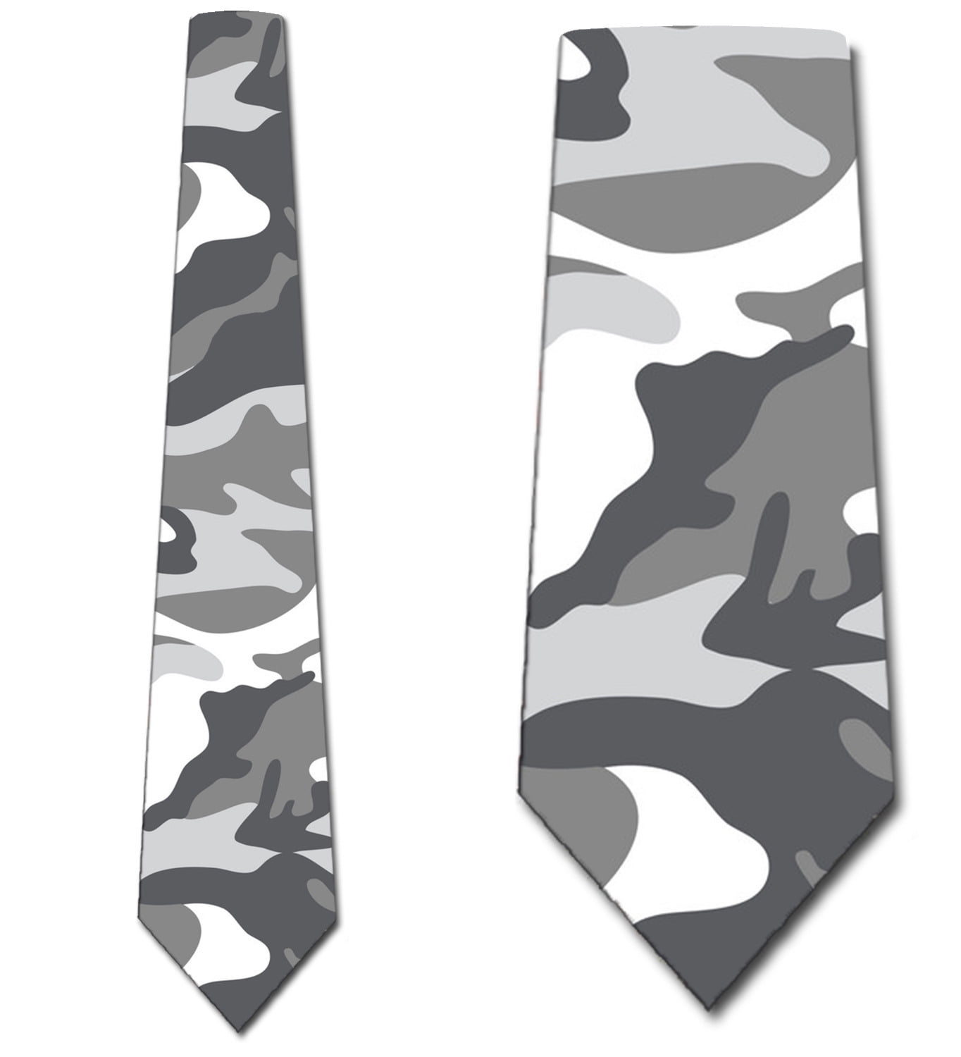 snow camo tie