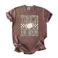 thumbnail image 1 of Camo Touchdown Football Shirt for Men Women & Teens Game Day Checkered Tailgate Graphic Tee Espresso Shirt Small, 1 of 7