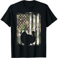 thumbnail image 1 of Camo US America Flag Turkey Day Hunting Thanksgiving Gift Mens T-Shirt, 1 of 7