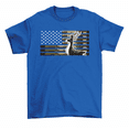 thumbnail image 1 of Camo US Flag Deer Hunting T-Shirt Hunter Gift Tee Men Women, 1 of 2