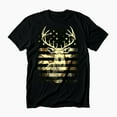 thumbnail image 1 of Camo USA Flag Deer Hunting Vintage Hunter Men Women Kids Boys T-Shirt XS-5XL, 1 of 5