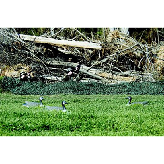 Camo Unlimited Basic Military 9' 10" x 9' 10" Camouflage Netting, Woodland, Green and Brown