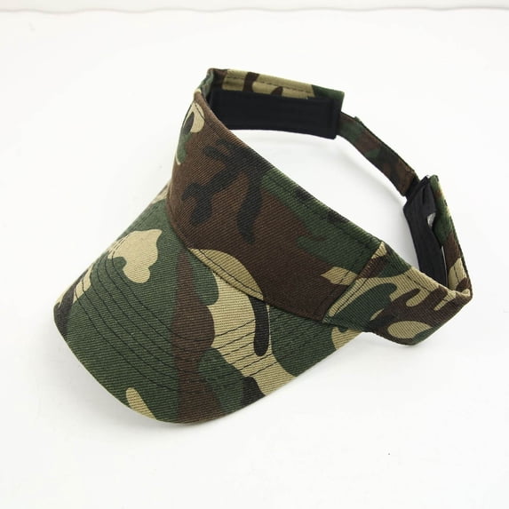 Camo Visor Woodland Hunting Golf Hat Empty Top Baseball Sun Cap for Men Women Sport Sun Visor
