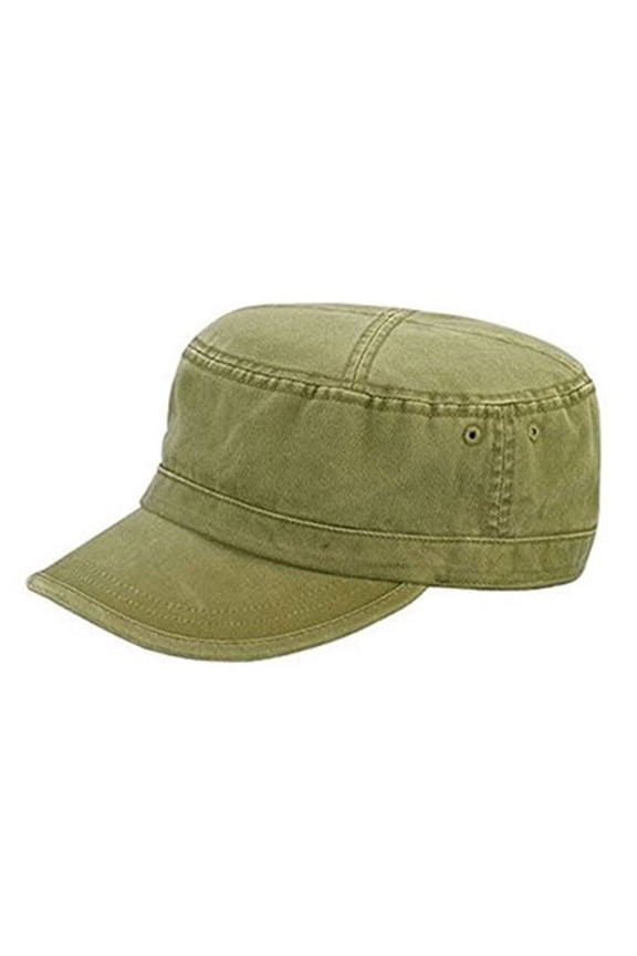 Camo Washed Army Cap- Olive