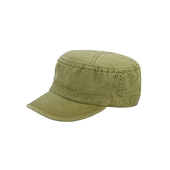 Camo Washed Army Cap- Olive