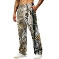 thumbnail image 1 of Camo Wide Leg Sweatpants for Men Loose Streetwear Jogger Pants with Hand Pockets for Outdoor Hunting Brown M, 1 of 7