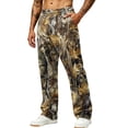 thumbnail image 1 of Camo Wide Leg Sweatpants for Men Loose Streetwear Jogger Pants with Hand Pockets for Outdoor Hunting Camel M, 1 of 7