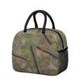 thumbnail image 1 of Camo and Branch Brown Pattern Insulated Leakproof Lunch Box for Work, Lunch Bag for Women Men, Loncheras Para Mujer for Beach Travel Picnic Camping, 1 of 6