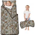 thumbnail image 1 of Camo and Branch Grey Pattern Teens Toddler Nap Mat with Pillow, Sleeping Mat Bag for Preschool Daycare 50"x20", 1 of 5