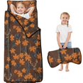 thumbnail image 1 of Camo and Deer Brown Pattern Teens Toddler Nap Mat with Pillow, Sleeping Mat Bag for Preschool Daycare 59"x22", 1 of 6