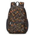 thumbnail image 1 of Camo and Maple Brown Pattern 17" Waterproof Oxford School Backpacks for Teens, S-Shape Padded Straps, for School, Travel, Hiking, Camping, 1 of 5