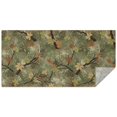 Green Tablecloth Pattern Camo and Maple Green Pattern Waterproof Tablecloth, Rectangular Fabric ...