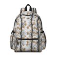 thumbnail image 1 of Camo and Oak Grey Pattern Cute School Backpack with Padded Back and Adjustable Shoulder Straps 13.4"x11"x4.7", 1 of 4