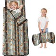 thumbnail image 1 of Camo and Oak Grey Pattern Teens Toddler Nap Mat with Pillow, Sleeping Mat Bag for Preschool Daycare 59"x22", 1 of 6