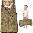 thumbnail image 1 of Camo and Twig Tan Pattern Teens Toddler Nap Mat with Pillow, Sleeping Mat Bag for Preschool Daycare 50"x20", 1 of 6