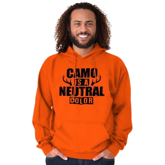 Camo is a Neutral Color Cute Hunter Unisex Plus Size Hoodie Brisco Brands 2X
