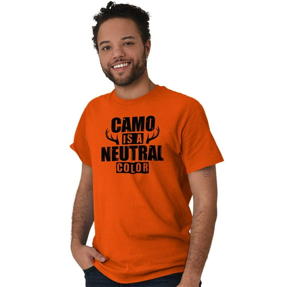 Camo is a Neutral Color Cute Hunter Men's Graphic T Shirt Tees Brisco Brands X