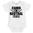 thumbnail image 1 of Camo is a Neutral Color Cute Hunter Romper Boys or Girls Infant Baby Brisco Brands 12M, 1 of 6