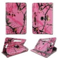 thumbnail image 1 of Camo pink Mozzy folio tablet Case for Ellipsis 4g LTE 7 inch android tablet cases 7 inch Slim fit standing protective rotating universal PU leather standing cover, 1 of 2