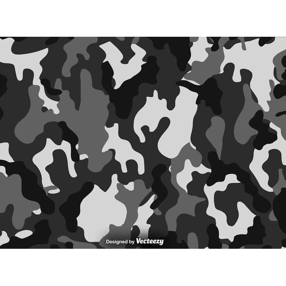 TNCT Camoflauge Multi Color Gray & Black Pattern Edible Image Chocolate Transfer Sheet, Multicolor