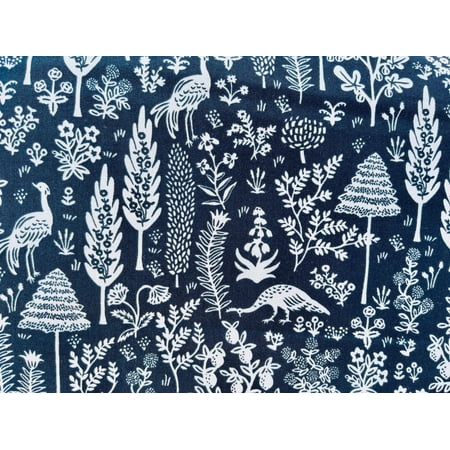 Camont-Menagerie Silhouette-Black Fabric-Rifle Paper Co-Cotton+ Steel
